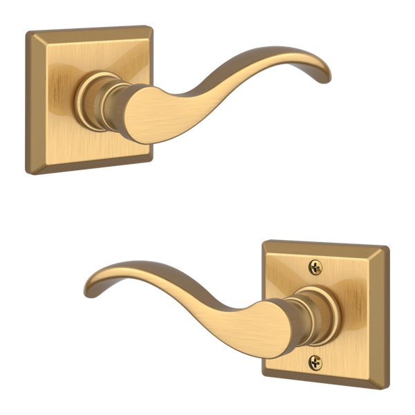 Baldwin Lifetime (PVD) Satin Brass Door Lever Wayfair